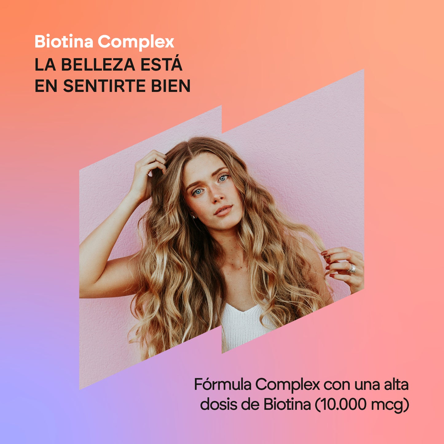 Biotina Complex Nutralie 10.000 mcg – Cabello fuerte, piel sana y uñas resistentes