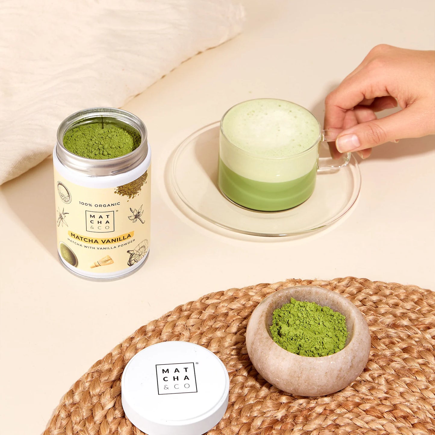 Matcha Vainilla - Té Verde en Polvo Orgánico con Vainilla