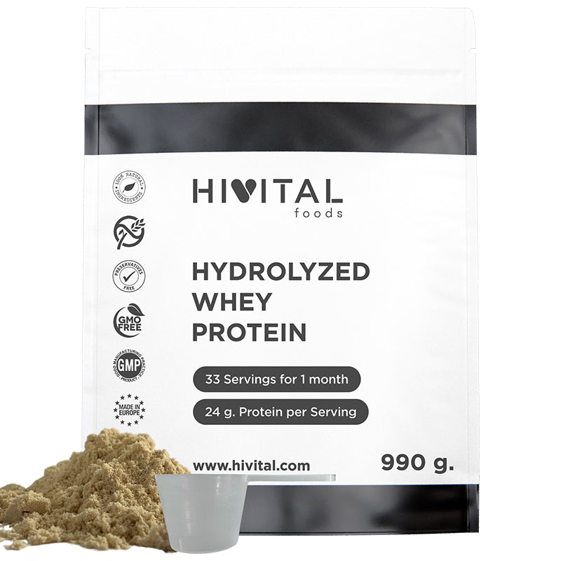 Proteína Concentrada de Suero de Leche WHEY 1 kg | 100% Natural, Hidrolizada, Sin Azúcares Añadidos