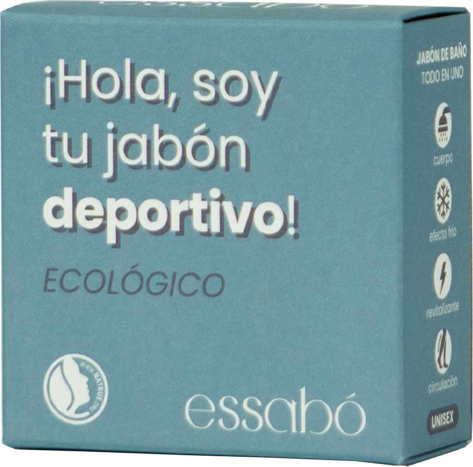 Jabón Deportivo Natural con Mentol y Magnesio | Refresca, Relaja y Revitaliza