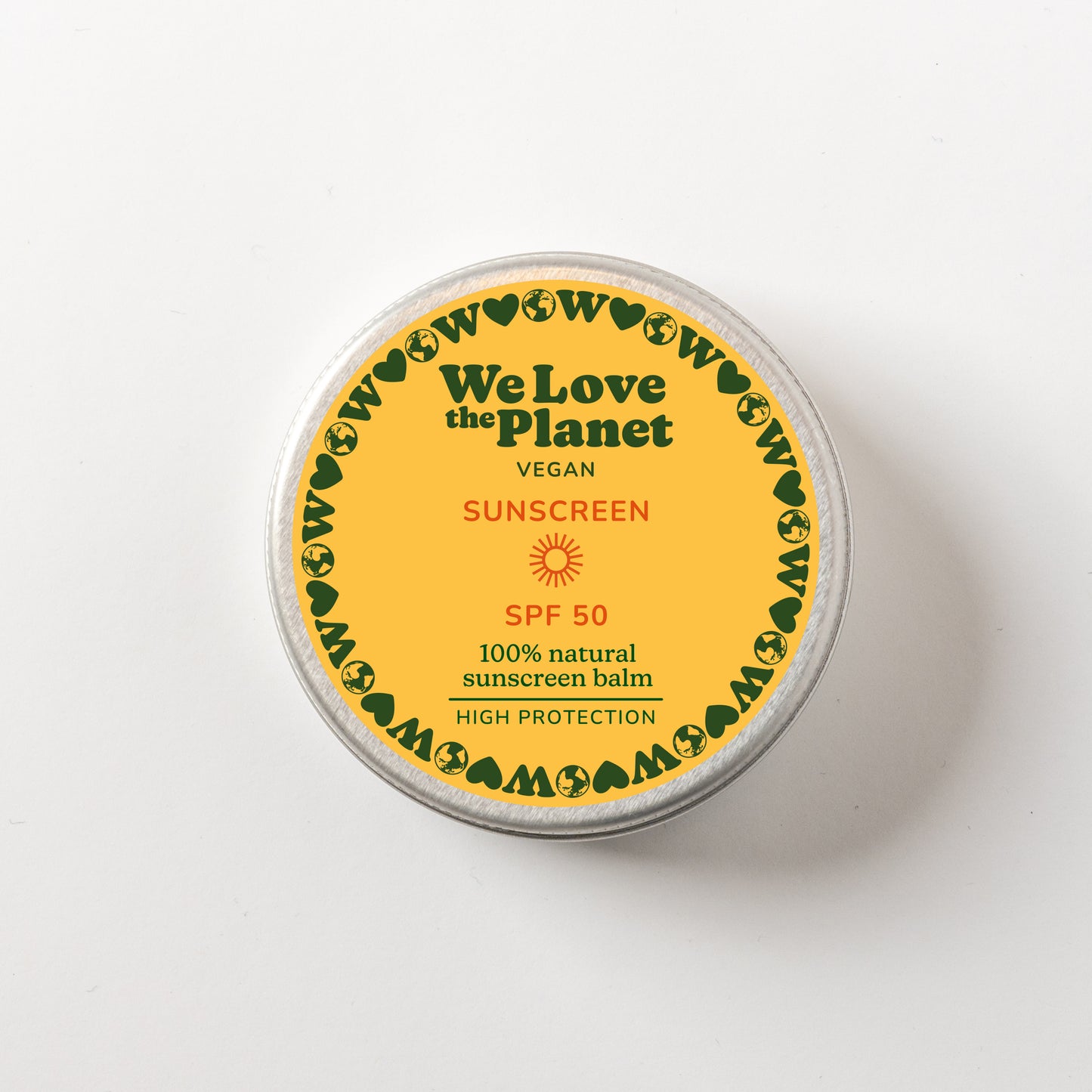 Protector Solar Natural en Lata SPF 50 – We Love The Planet | Vegano, Sin Plástico y Reef Friendly