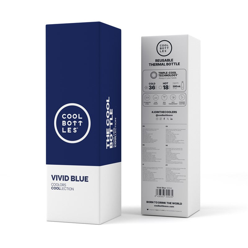 The Bottle - Vivid Blue 500ml Azul Elegante | Confianza y estilo en cada sorbo
