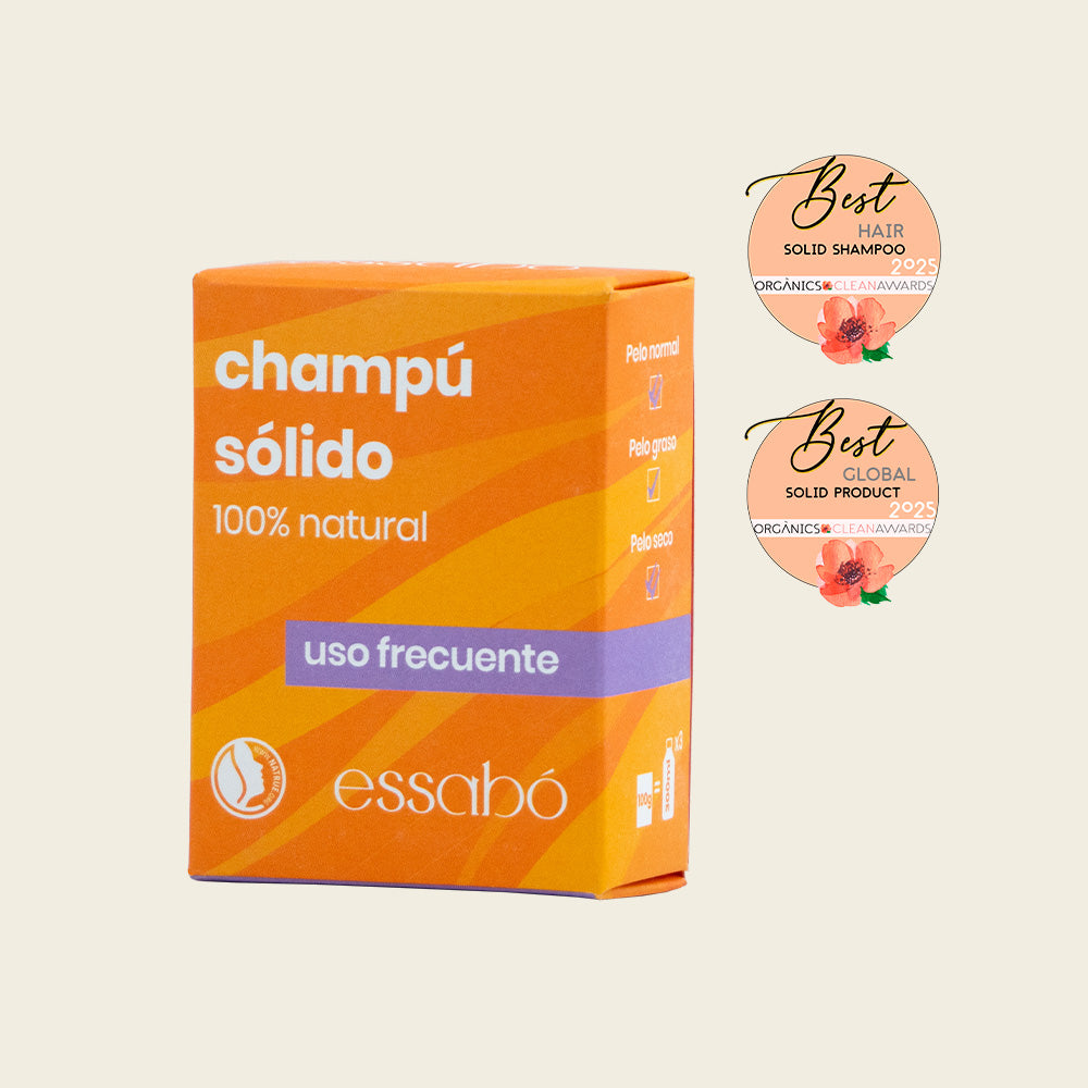 Essabó Champú Sólido Uso Frecuente · Todo Tipo de Cabellos · 100% Natural