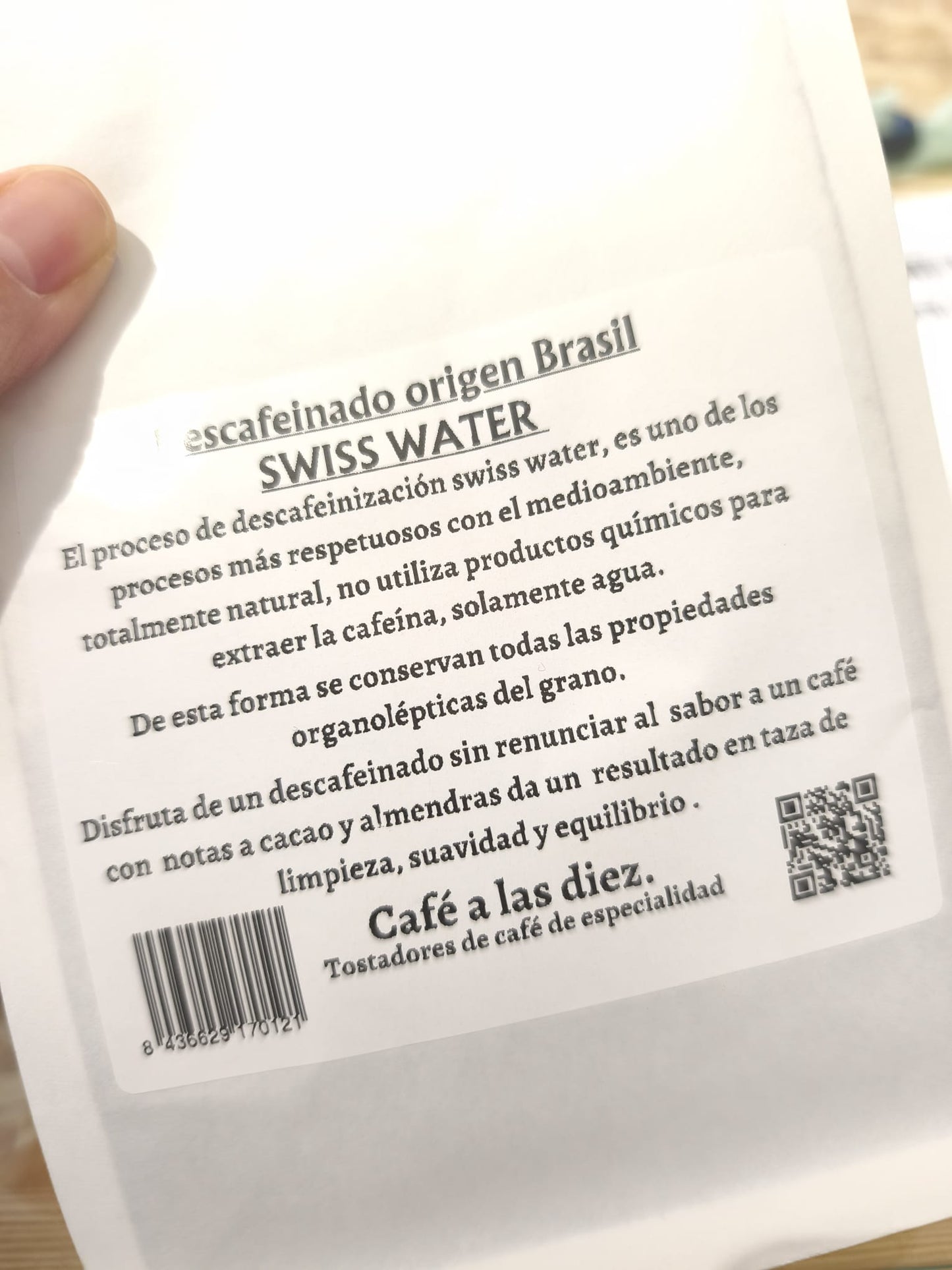 Café Descafeinado Origen Brasil – Proceso Swiss Water® | Sabor puro sin cafeína
