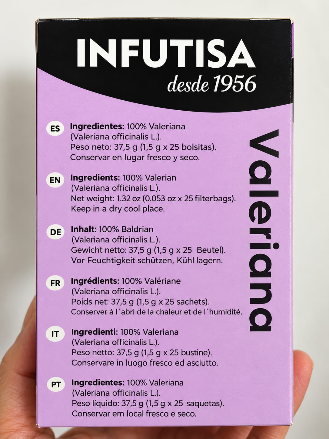 Valeriana Infutisa – 25 Bolsitas de Infusión
