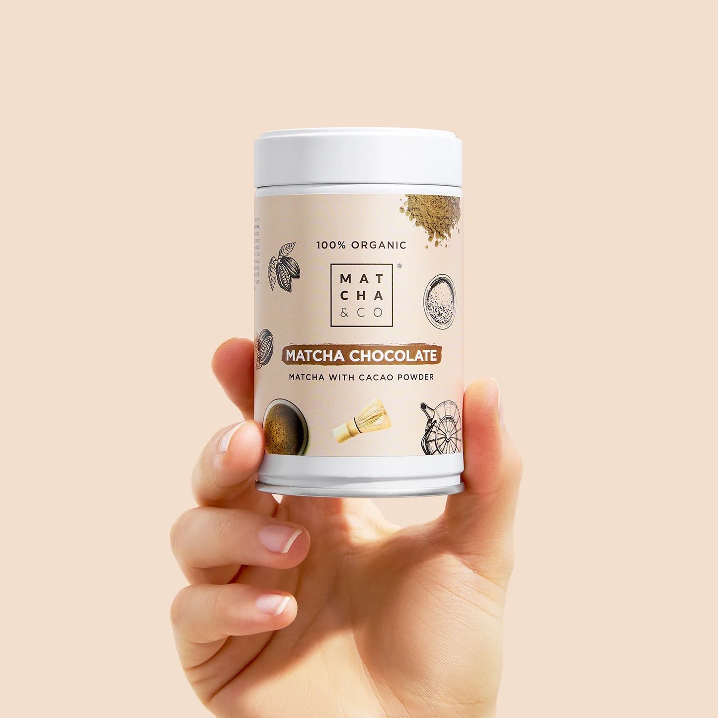 Matcha Chocolate – Té Verde en Polvo con Cacao Orgánico