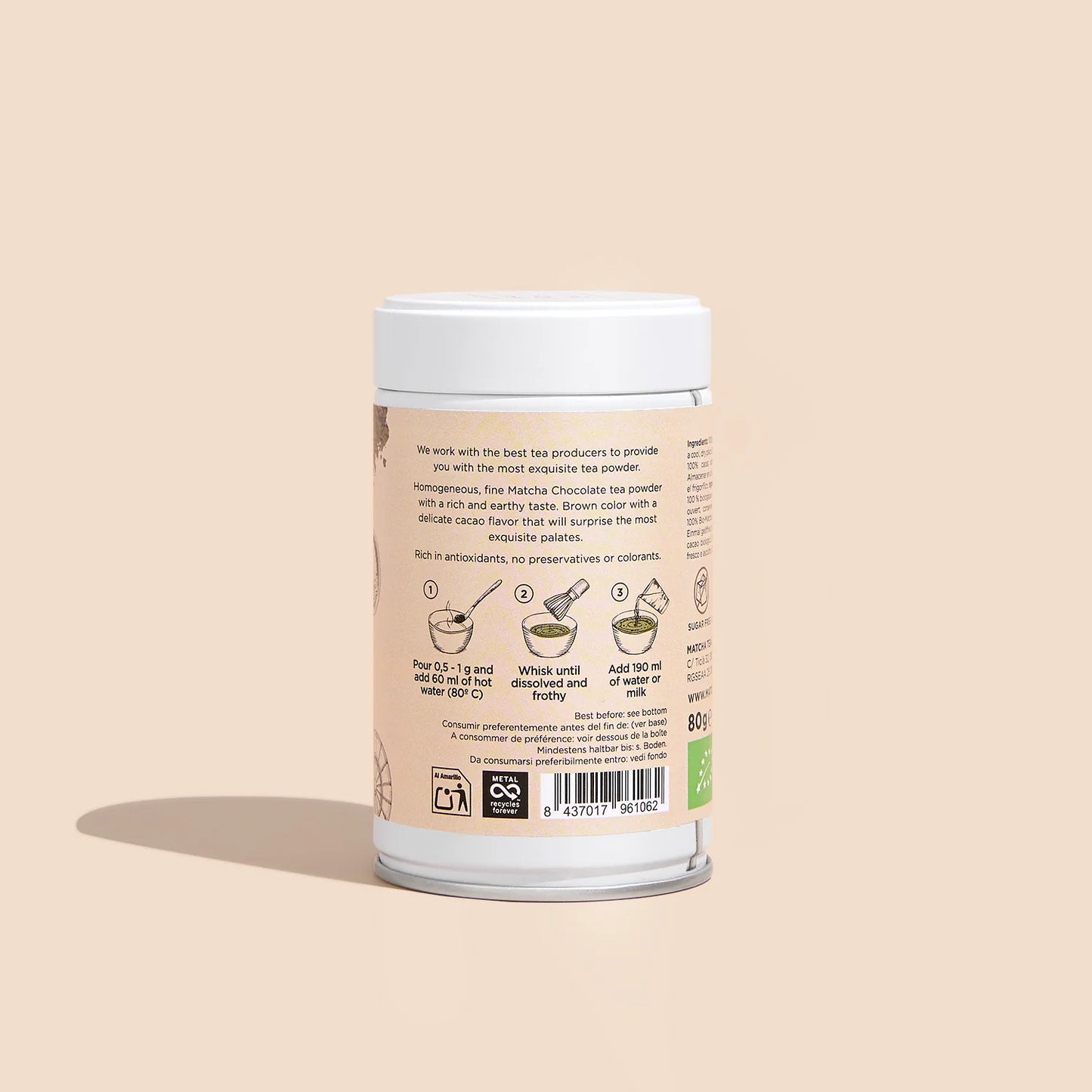 Matcha Chocolate – Té Verde en Polvo con Cacao Orgánico
