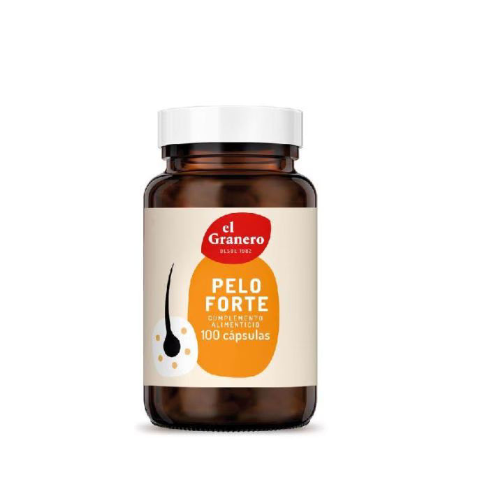 Peloforte 100 caps – Cabello fuerte, denso y con color natural