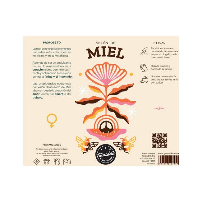 Velón Básico de Miel – Dulzura, armonía y bienestar