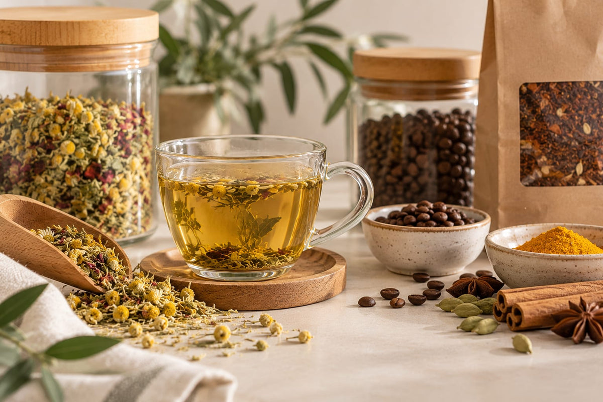 Tés, Cafés & Bebidas Funcionales y Alimentación