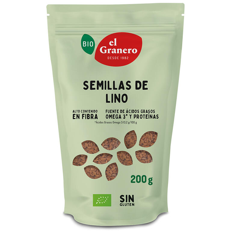 Semillas de Lino Dorado BIO 200 g | Fibra Natural y Omega 3