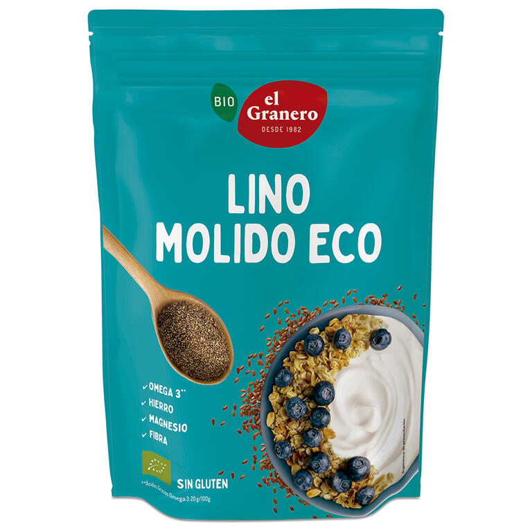 Vitaseeds Lino Molido BIO El Granero Integral 300 g | Fibra Digestiva y Omega 3 Natural