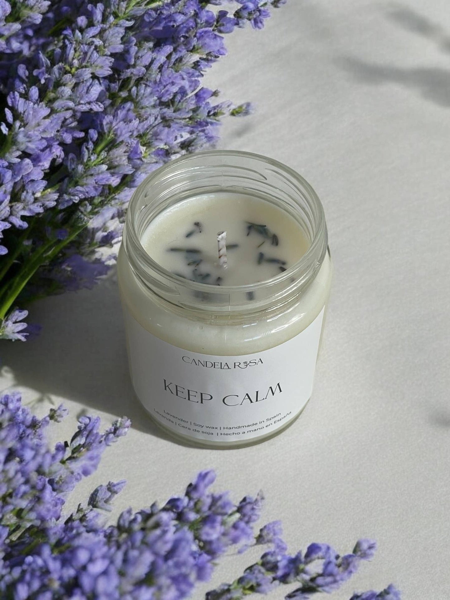 Keep Calm – Vela Aromática Artesanal Lavanda