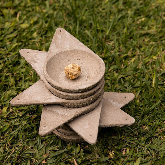 Sahumador de Cemento Triangular – Equilibrio y Energía en tu Ritual