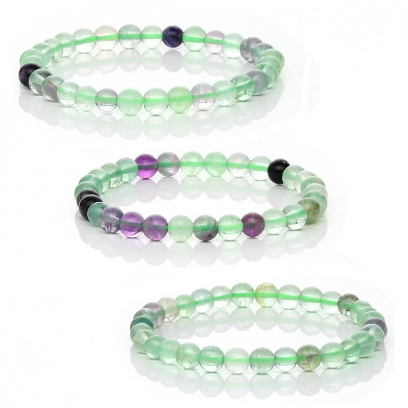 Pulsera de Fluorita Natural 6 mm | Claridad Mental, Equilibrio y Enfoque – Natural-eso