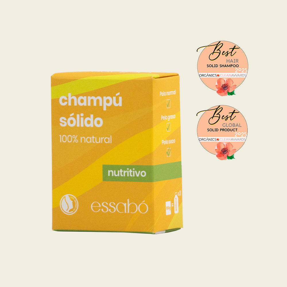 Essabó Champú Sólido Nutritivo · Cabello Seco · 100% Natural