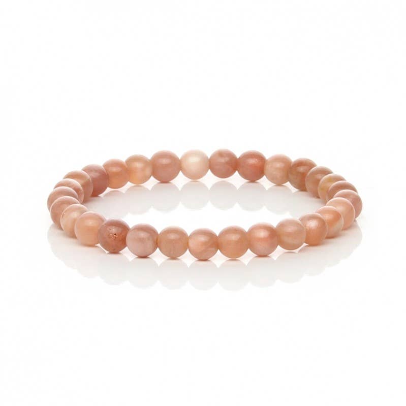 Pulsera Piedra Sol Natural (Melocotón) | Energía, Alegría y Vitalidad – Natural-eso
