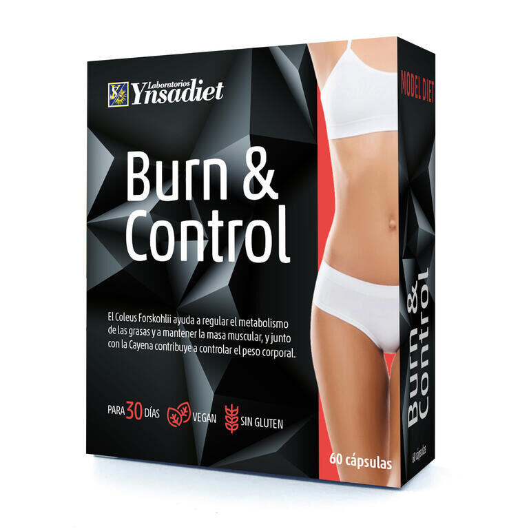 BURN & CONTROL 60 cápsulas| Quema grasa, metabolismo y control de peso natural