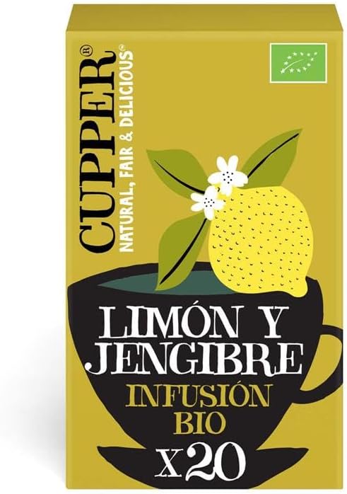 Infusión Ecológica de Limón y Jengibre | Digestiva y Reconfortante