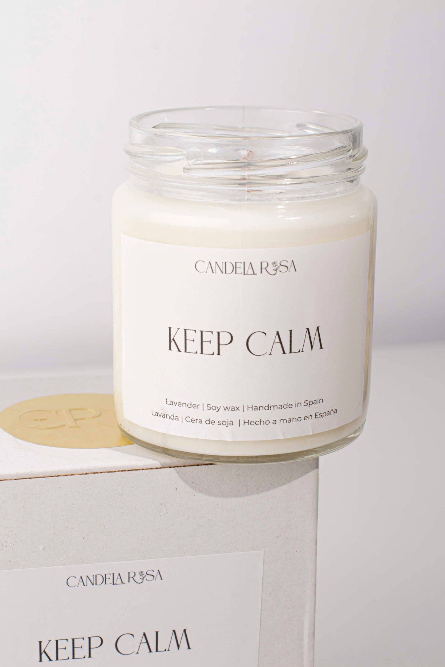 Keep Calm – Vela Aromática Artesanal Lavanda