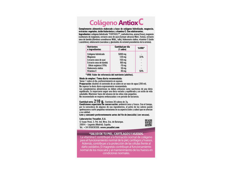 Colágeno hidrolizado Antiox C de Zentrum – belleza que se construye desde dentro