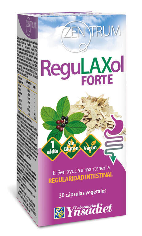 REGULAXOL FORTE 30 cápsulas Zentrum | Tránsito intestinal, laxante natural y bienestar digestivo