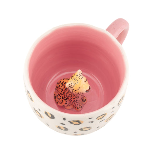 Taza Leopardo Sorpresa-Ideal para té y café