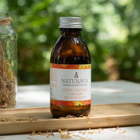 Aceite corporal de calendula: calmante y reparador