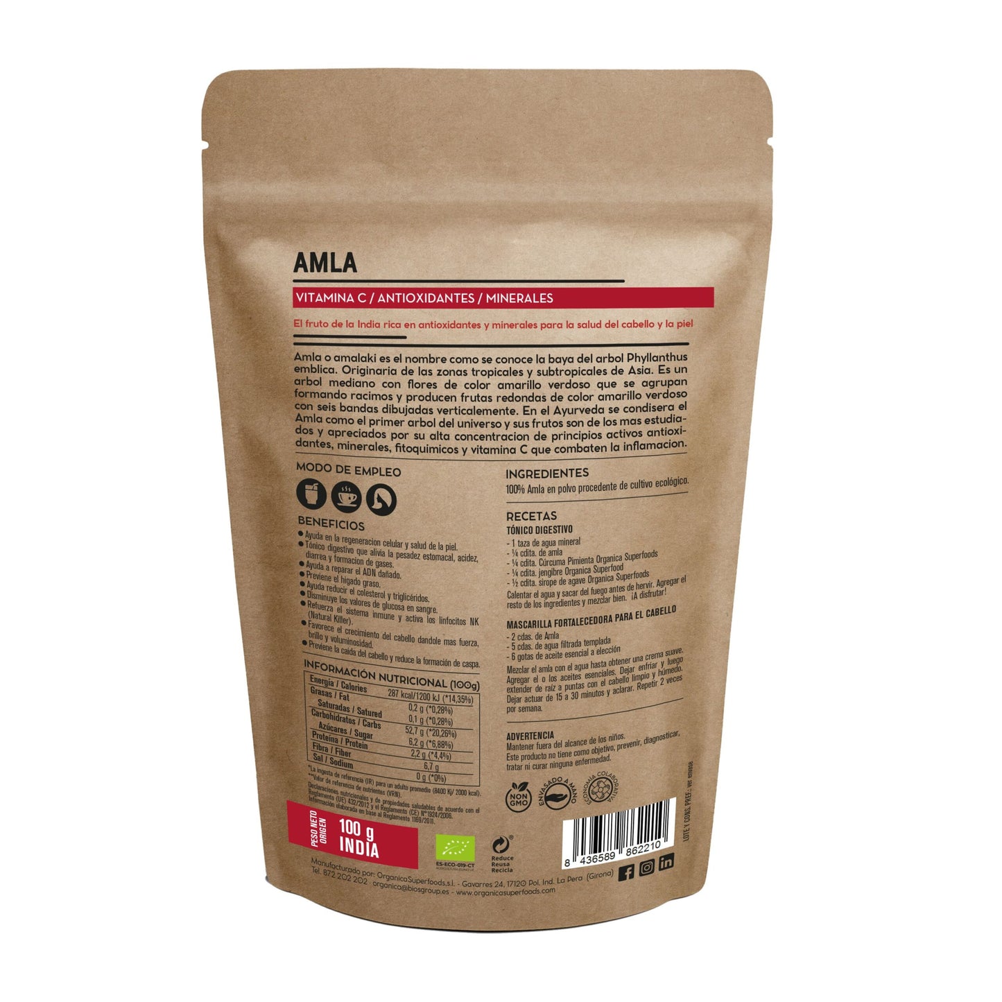 Amla BIO – El fruto sagrado que lo revitaliza todo