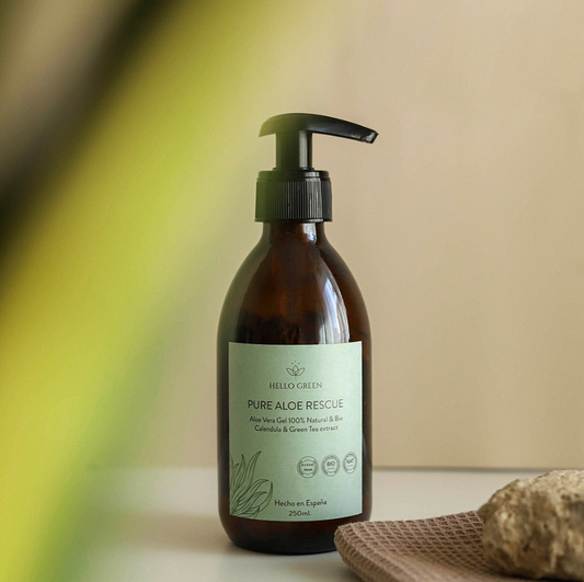 Balsamo de Gel Puro de Aloe Vera ALMA – Calmante, regenerador y sin perfume, con Caléndula y Té Verde