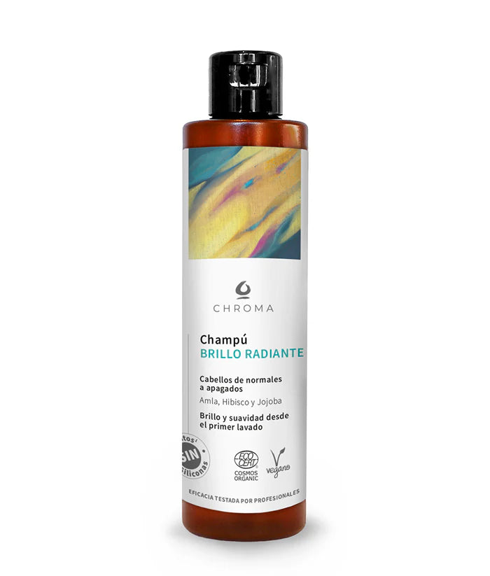 Champú Brillo Radiante Chroma | Champú natural para cabello apagado y sin brillo  (Alternativa más corta)