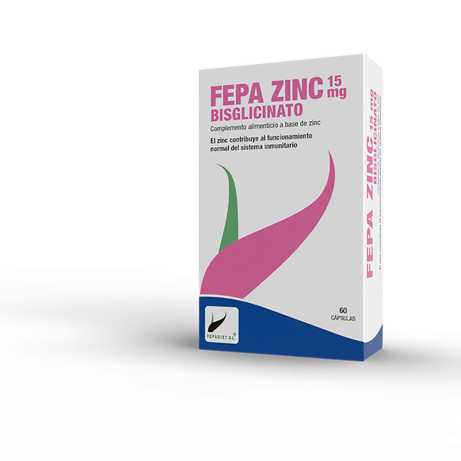 Fefa Zinc Bisglicinato 15 mg – Zinc de Alta Absorción para Defensas, Piel, Cabello y Uñas