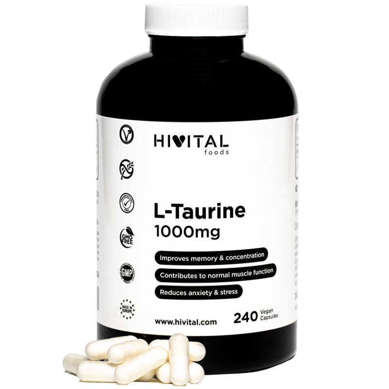 L-Taurina 1000 mg – Vitalidad y Protección para tu Cuerpo