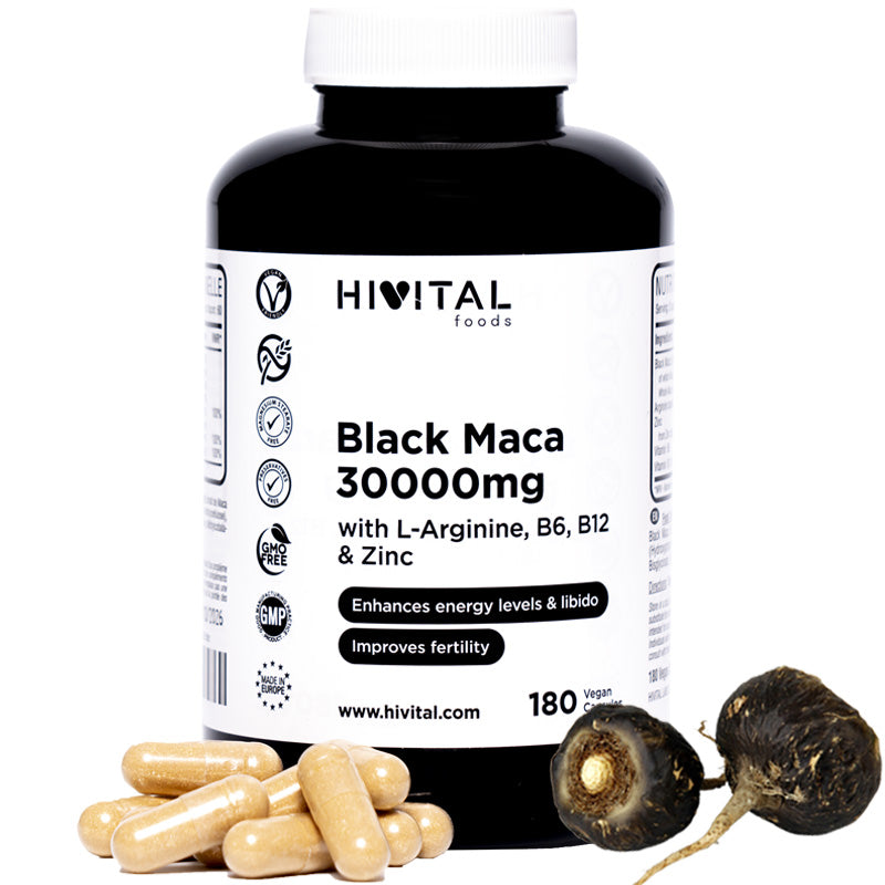 Maca Negra 30,000 mg: Energía y Vitalidad Natural para el Rendimiento Óptimo