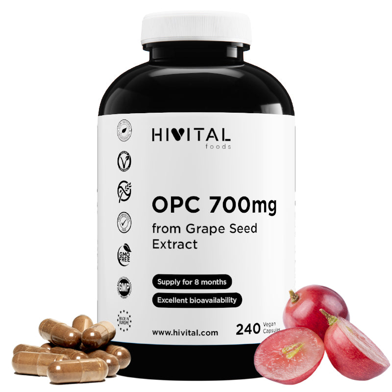 Extracto de Semilla de Uva (OPC) 700MG – Potente Antioxidante para tu Salud