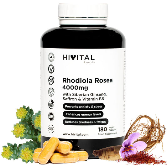 Rhodiola Rosea 4,000 mg: Energía y Adaptación Natural para el Estrés