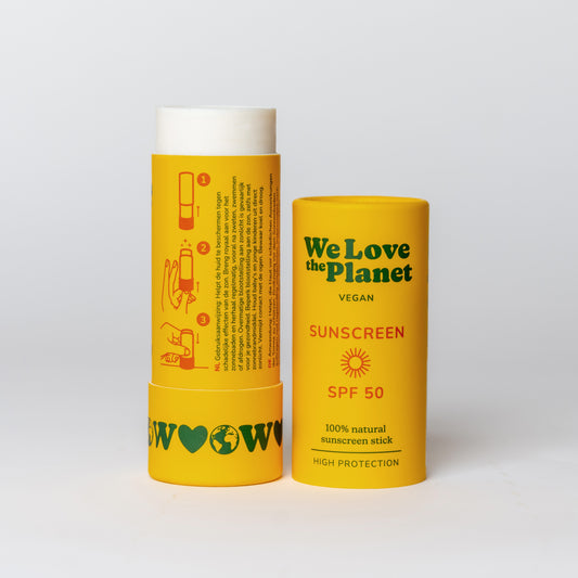Protector Solar Natural en Stick SPF 50 – We Love The Planet | Vegano, Zero Waste y Reef Friendly