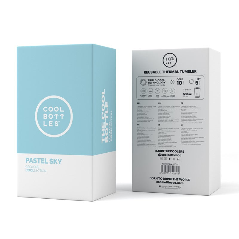 Tumbler Pastel Sky 550 ml | Hidratación relajante y con estilo
