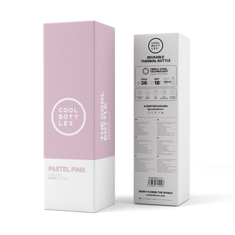 The Bottle - Pastel Pink 500ml Rosa Atemporal | Elegancia y calidez en cada sorbo