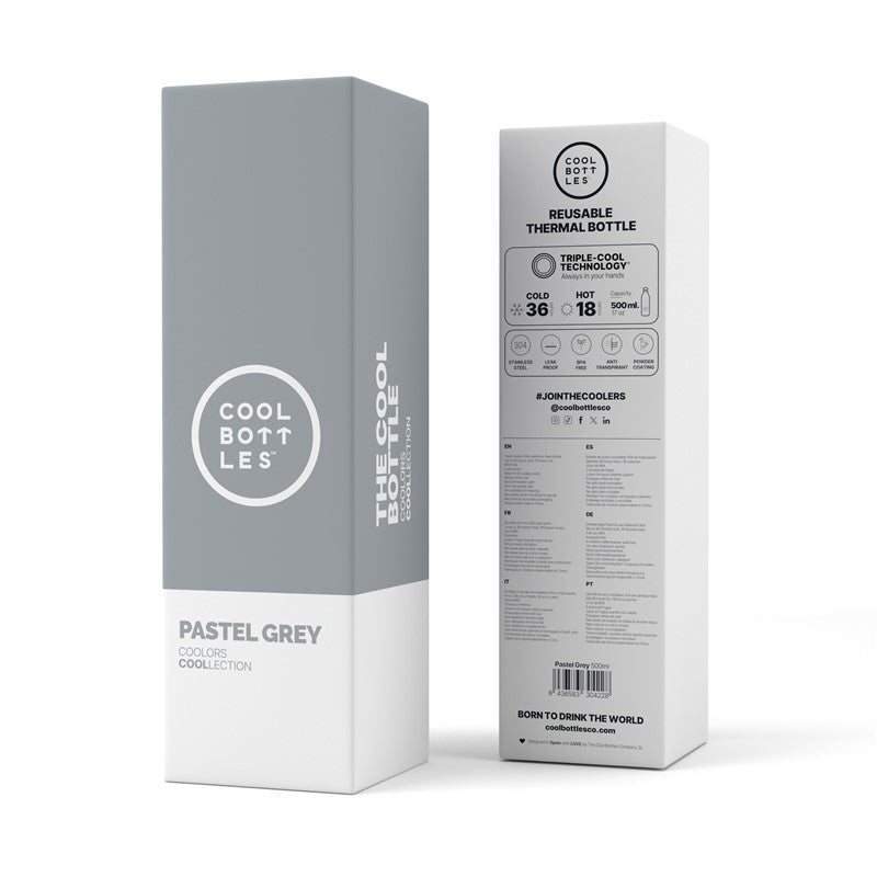 The Bottle - Pastel Grey 500ml | Equilibrio, madurez y estilo