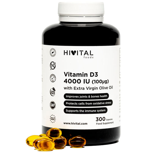 Vitamina D3 4,000 IU: Fortalece tus Huesos y Apoya tu Salud Inmunológica