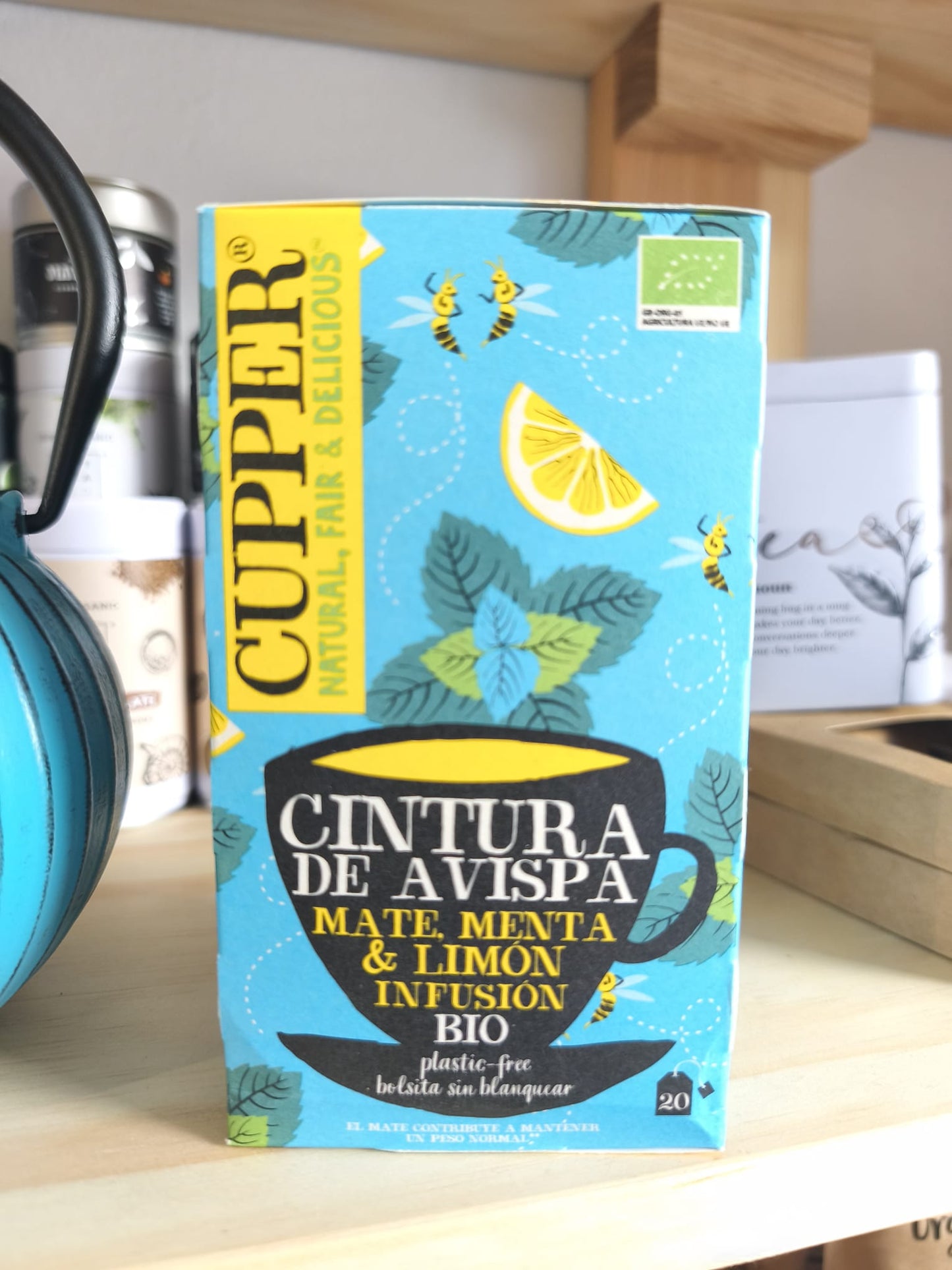 Infusión Cintura de Avispa Bio en Bolsitas – Mate, Menta y Limón Ecológica