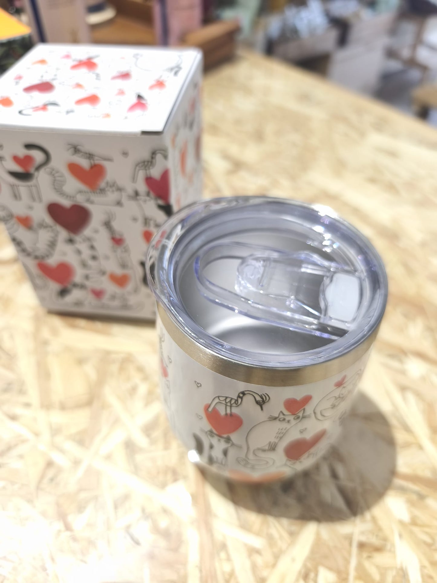 VASO SERCA TÉRMICO DE ACERO INOXIDABLE CON TAPA – 330 ml