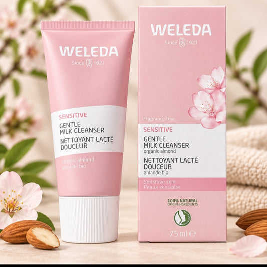 Leche Limpiadora Facial Sensitive de Almendra Bio Weleda