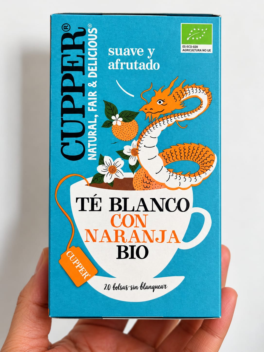 Té Blanco Ecológico con Naranja Cupper BIO – 20 Bolsitas