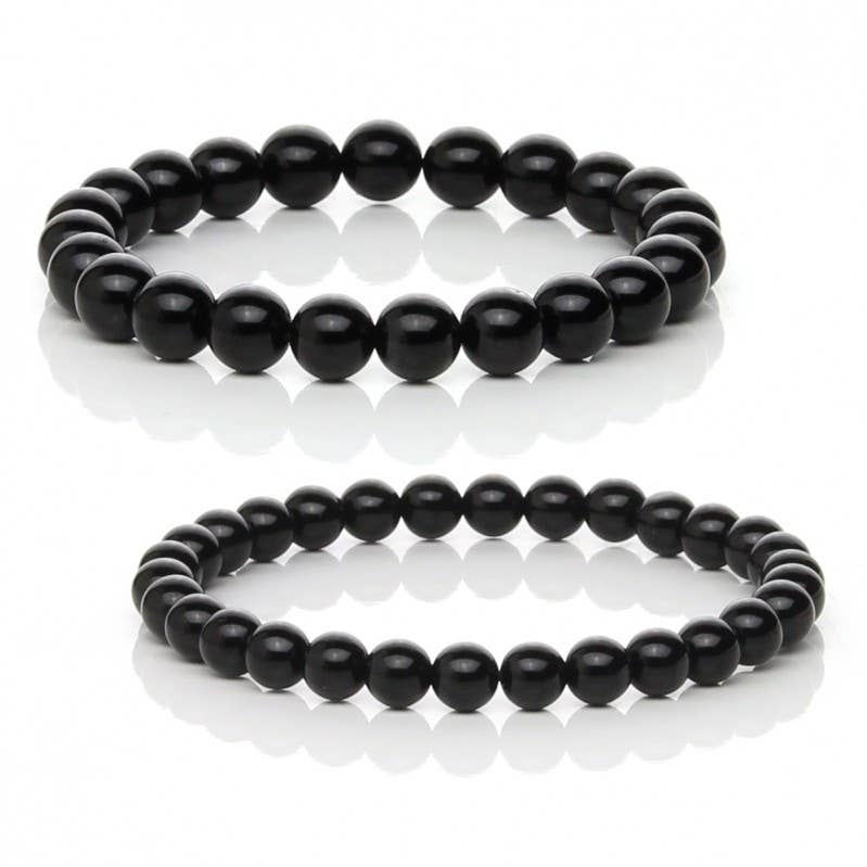 Pulsera de Ónix Negro Natural | Protección y Fortaleza Interior – Natural-eso