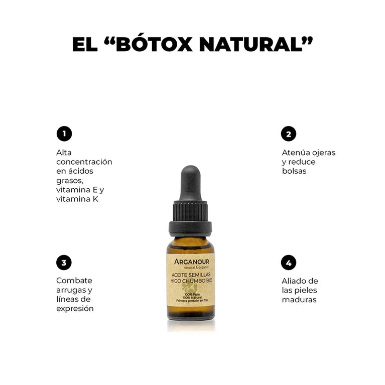 Aceite de Higo Chumbo BIO Puro (15 ml) | Elixir Antiedad Natural para Piel Radiante