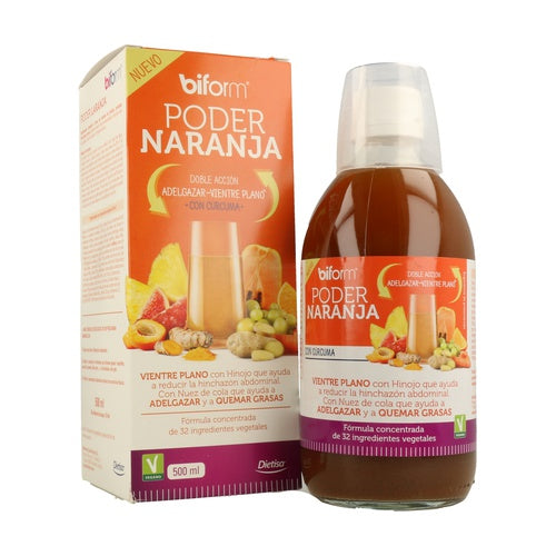 Biform Poder Naranja 500 ml Complemento natural para perder peso y vientre plano