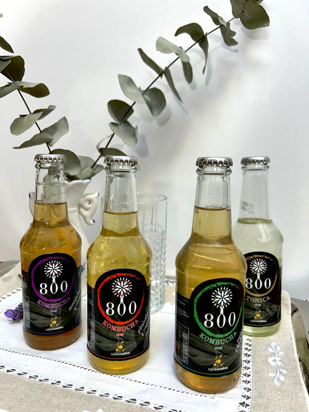 kombucha Agua de olivo- Pack de 6 unidades