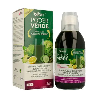 Biform Poder Verde 500ml – Complemento natural para perder peso y detoxificar